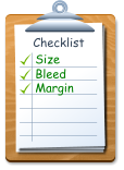 Checklist Size		 Bleed Margin